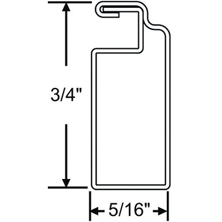 Tube 8ft Screen Frame White